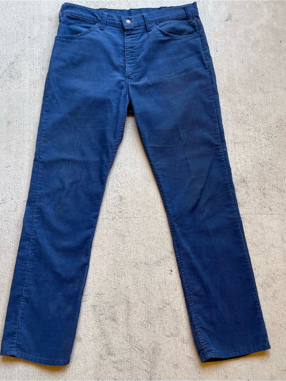 Levi’s Corduroy Jeans Men’s 36x32 Petrol Blue 1970s Talon Zipper White Tab
